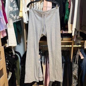 Brandy Melville Gray low-rise sweatpants